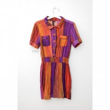 Kolorowa sukienka vintage