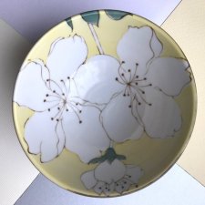 Kwiat magnolii ❀ڿڰۣ❀ SZTUKA JAPONII  ❀ڿڰۣ❀ Markowa, oryginalna porcelana ❀ڿڰۣ❀ NOWA