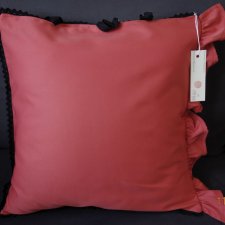 Czarna / czerwona elegancka i szykowna poduszka glamour 196pd