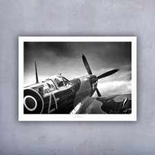 Plakat 50x70 cm - Samolot Spitfire