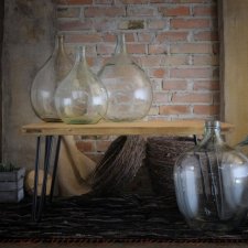 Szklany wazon gąsior przydymiony Naczynie szklane GALLON II