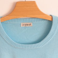 PLUS SIZE sweter błękit