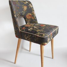 Krzesło vintage, "Ash-Grey Shell"