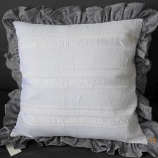Szaro-biała poduszka dekoracyjna 203pd