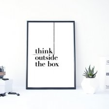 PLAKAT–Think outside the box....A3