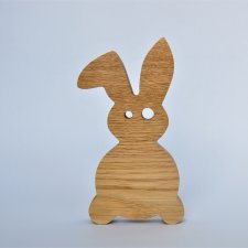 Drewniany króliczek 10cm, ozdoby wielkanocne z drewna