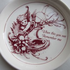 WHEN THIS YOU SEE REMEMBER ME -  SPODE - MADE IN ENGLAND   50/A3 FANTASTYCZNY SYMBOLICZNY ŚLICZNY