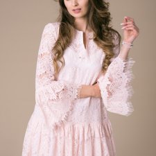 Koronkowa sukienka Kate Pink Lace