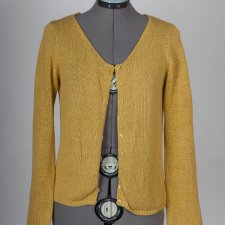 sweter żółty bawełna