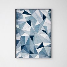 Nowoczesne plakaty abstrakcja trójkąty geometria format 70x100 cm B1