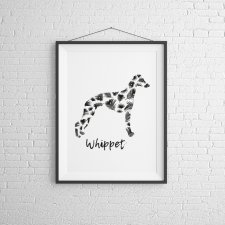 Plakat Whippet Tropical