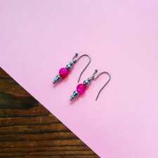 WHW Taste Earrings Pink Agate