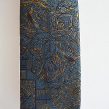 Wzorzysty krawat Made in Italy