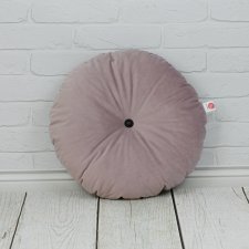 Dekoracyjna poduszka okrągła, siedzisko, pufa - różowa