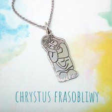 Chrystus Frasobliwy, medalik z łańcuszkiem