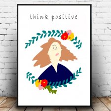 Plakat A4 think positive