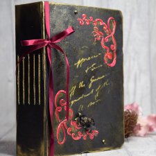 Prezent walentynkowy, Album notes pamiętnik ręcznie malowany - prezent na Dzień Matki
