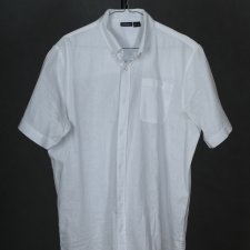koszula lniana biała M