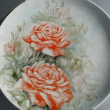 unikatowy Ręcznie Malowany porcelanowy talerz obraz na porcelanie