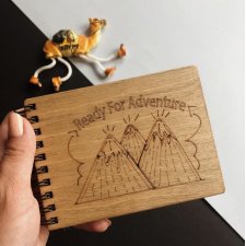 WYPRZEDAŻ Drewniany notatnik "Adventure"  - Breidon