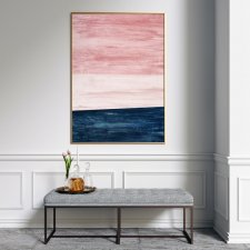 Plakat abstrakcja różowy horyzont 70x100cm B1