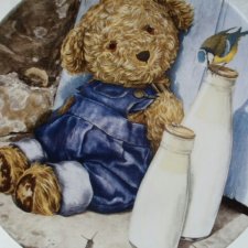 Royal Worcester 1997 - world of bears - by Leighton Beavis-West  COMPTON & WOODHOUSE kolekcjonerski talerz porcelanowy