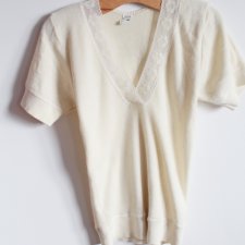 EXCLUSIVE ANGORA wool blouse