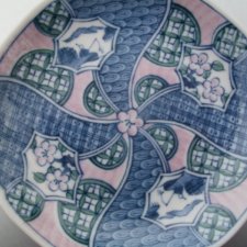 Japońska Mandala sygnowana porcelanowa