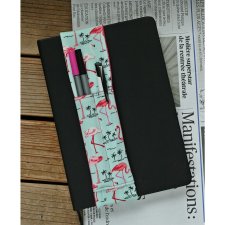 Piórnik na notes, kalendarz - Flamingi / Na zamówienie