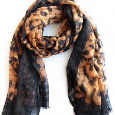 exclusive WOOL scarf leopard print