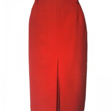 (Autentyczny vintage) Czerwona ciepła spódnica wełna