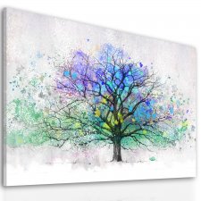 Obraz na płotnie do salonu abstrakcujne drzewo format 120x80cm 02376
