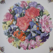 Royal Albert  1991 by Sara Anne Schofield duży 27 cm  kolekcjonerski talerz porcelanowy limitowana edycja  bradex