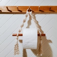 Uchwyt wieszak ze sznurka na papier toaletowy