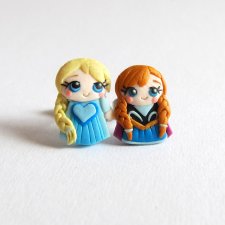 Słodkie Kolczyki Elsa i Anna Disney Frozen