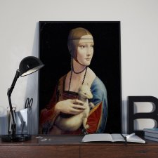 Plakat, Reprodukcja obrazu Leonarda da Vinci – Dama z gronostajem