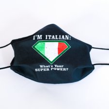 Maseczka wielorazowa bawełniana, ITALIAN SUPERMAN
