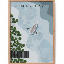 Mazury - plakat A3 29,7 x 42 cm
