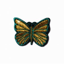 Naszywka Gold Butterfly in Emerald