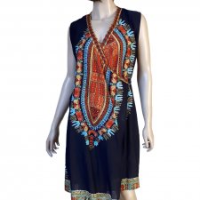 Kushi sukienka Indie mandala kopertowa L M granat