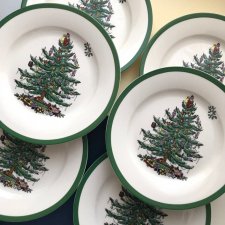 SPODE  ❤ Christmas Tree - Talerz - Markowa i poszukiwana porcelana - NOWY!