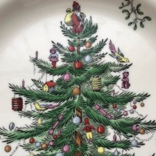 SPODE ❤ Christmas Tree - Talerz - Markowa i poszukiwana porcelana - NOWY!