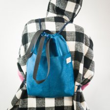 worko- plecak z funkcją torby, velvet
