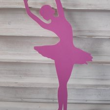 Drewniana figurka Baletnica 50 cm Pink