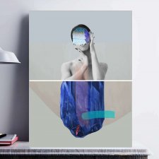 plakat 50cmx70cm portret kobiety lód