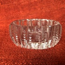 Miniaturowe naczynko szkło kryształowe na sól  na biżuterię  oryginalne eleganckie