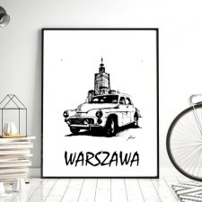 Plakat, Samochód Warszawa