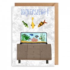 Kartka okolicznościowa - Ryby w akwarium