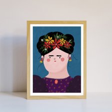 Plakat Frida Kahlo, format A4