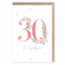 Kartka urodzinowa na 30 urodziny